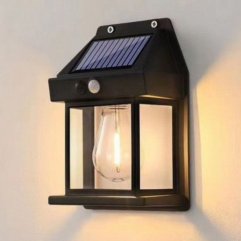 🌞 Solar Motion Sensor Wall Light – Outdoor Waterproof Garden Lantern