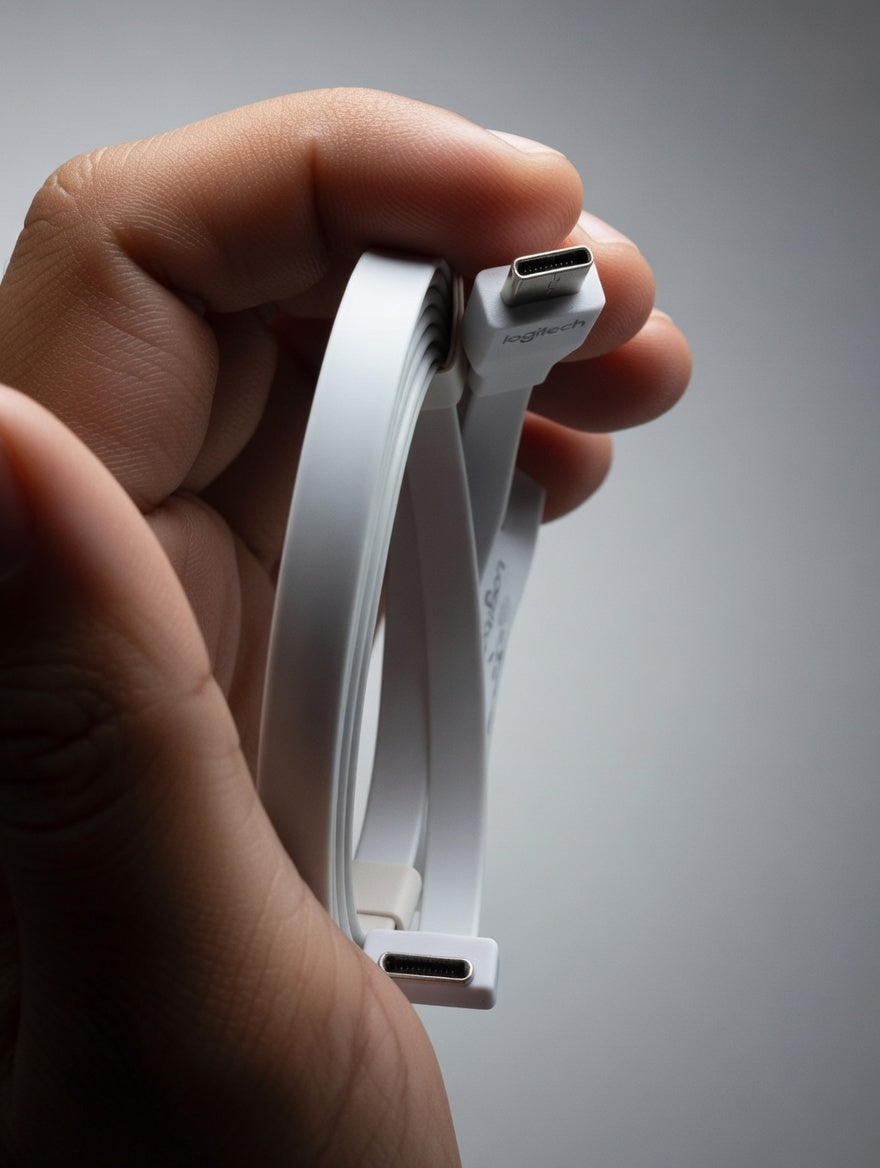 🔥 Logitech 240W Thunderbolt 4.0 Type-C Cable (1.5M) – Ultra Fast Power & 40Gbps Data Transfer Speed 🔥