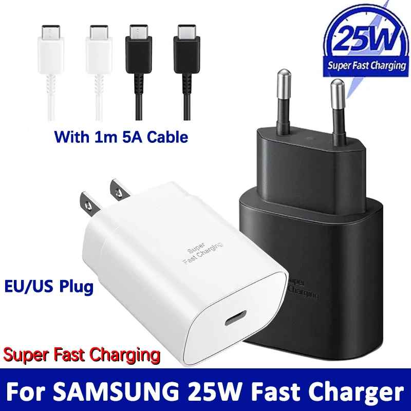 โก Samsung 25W Super Fast Charger with Type-C Cable