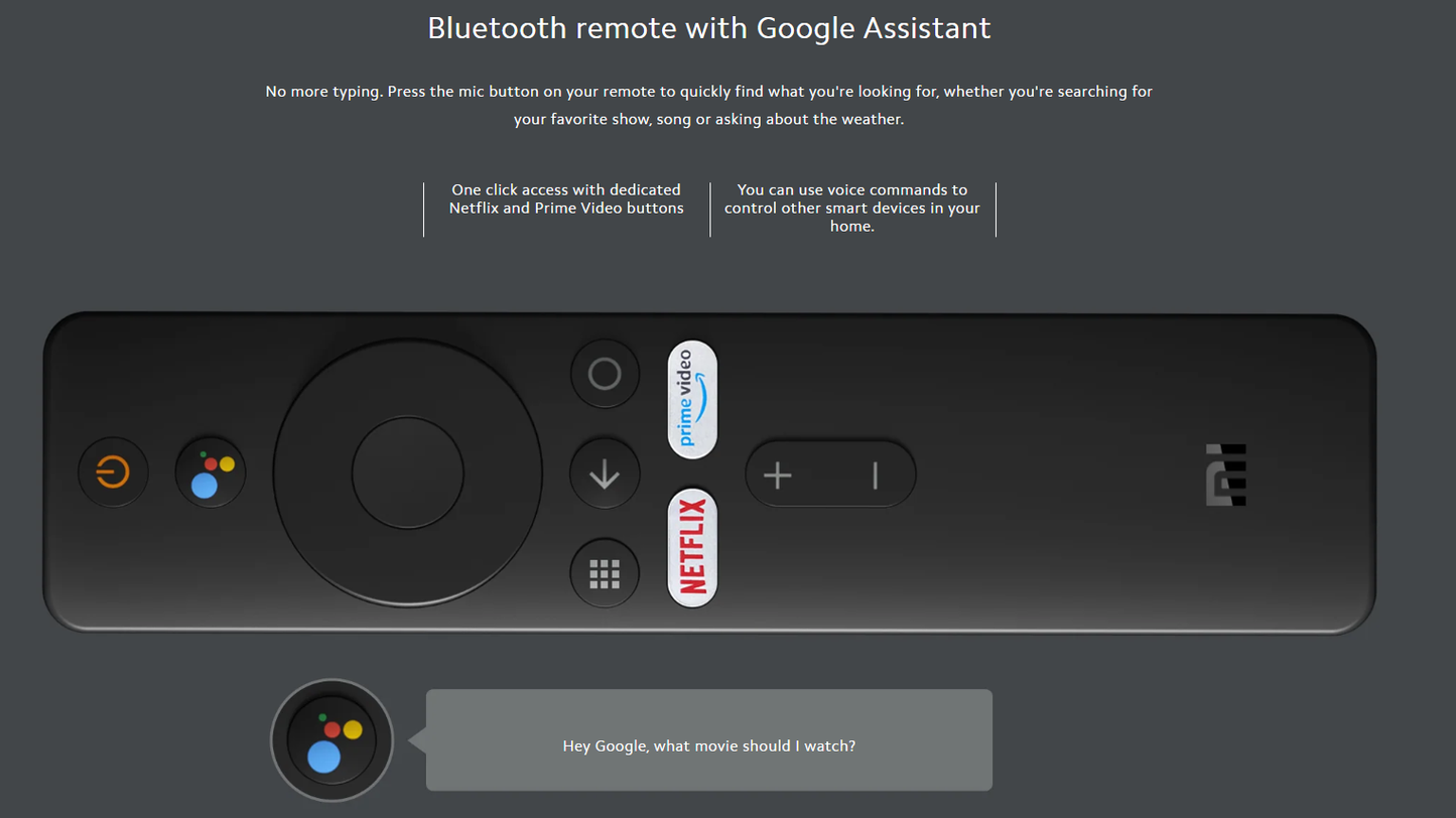 Mi TV Stick “Stream Anywhere” with 2 GB RAM & 16 GB ROM — plug, play, and enjoy.