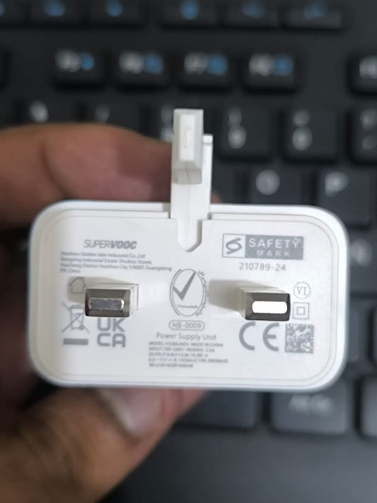 ⚡ OnePlus 100W SuperVOOC Fast Charger with Type-C Cable