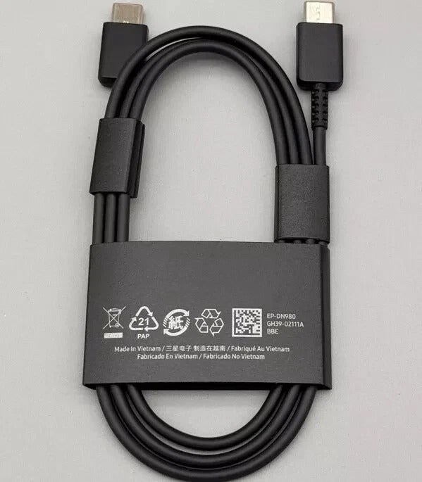 Samsung Genuine Super Fast Charging Cable – USB-C to USB-C (Original)