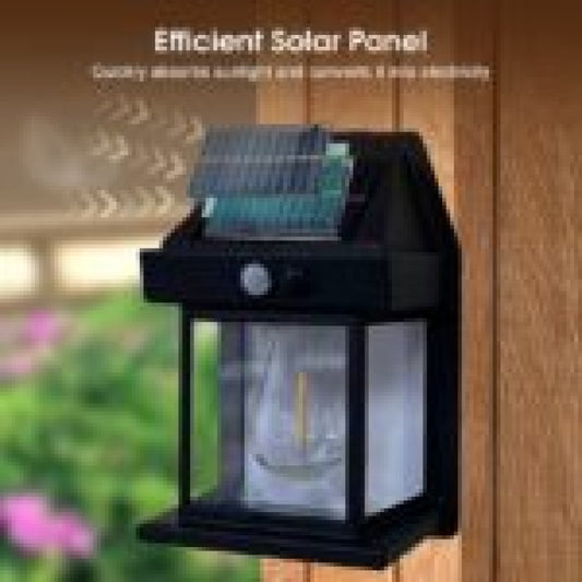 🌞 Solar Motion Sensor Wall Light – Outdoor Waterproof Garden Lantern