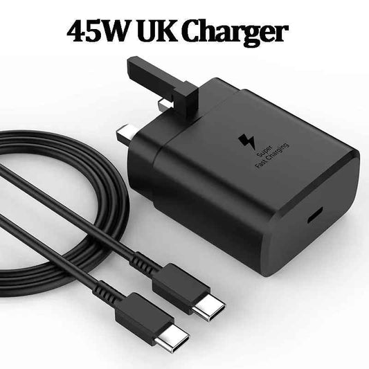 ⚡ Samsung 45W Super Fast Charger with Type-C Cable