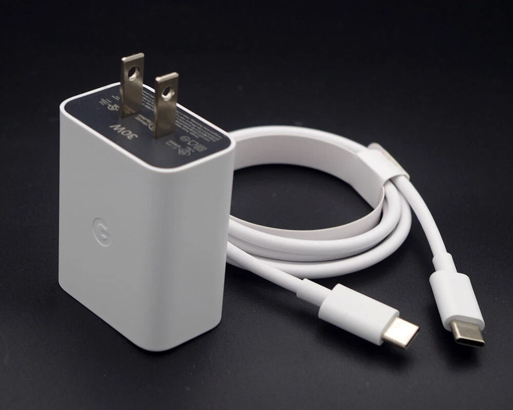 ⚡ Google Pixel 30W Original Fast Charger with Type-C Cable – Official USB-C Power Delivery Adapter