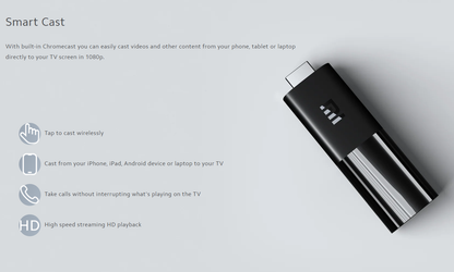 Mi TV Stick “Stream Anywhere” with 2 GB RAM & 16 GB ROM — plug, play, and enjoy.