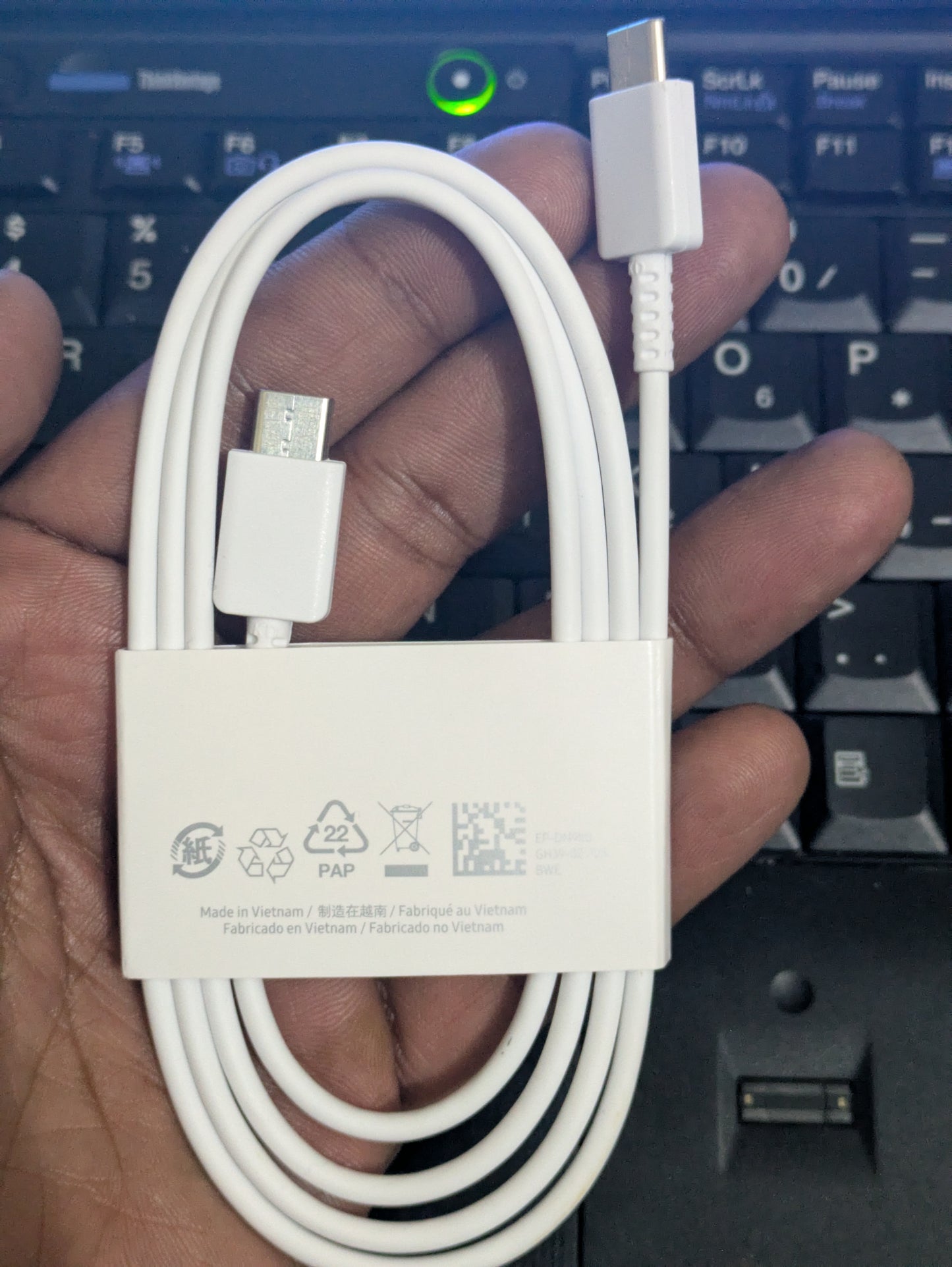 Samsung 45W Official Original Charger with 5A Type-C Vietnam Cable