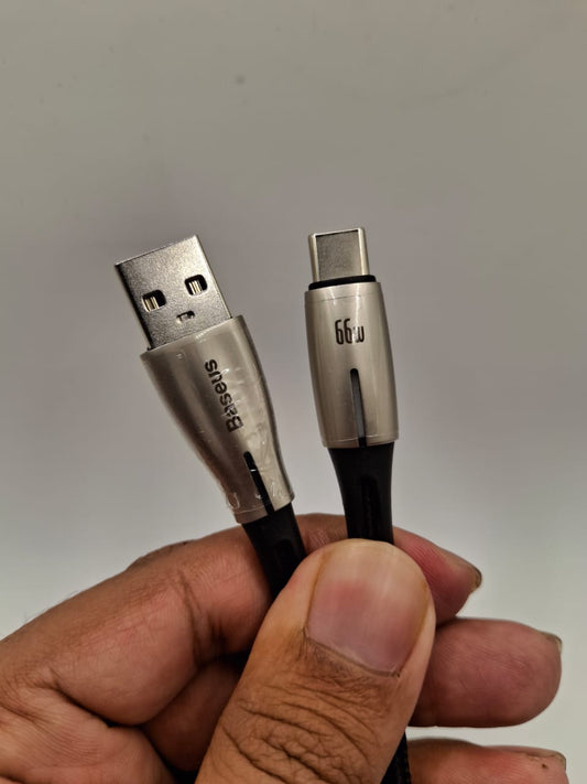 ⚡ Baseus Official 66W Fast Charging Cable – USB-A to Type-C Super Speed Power Cable