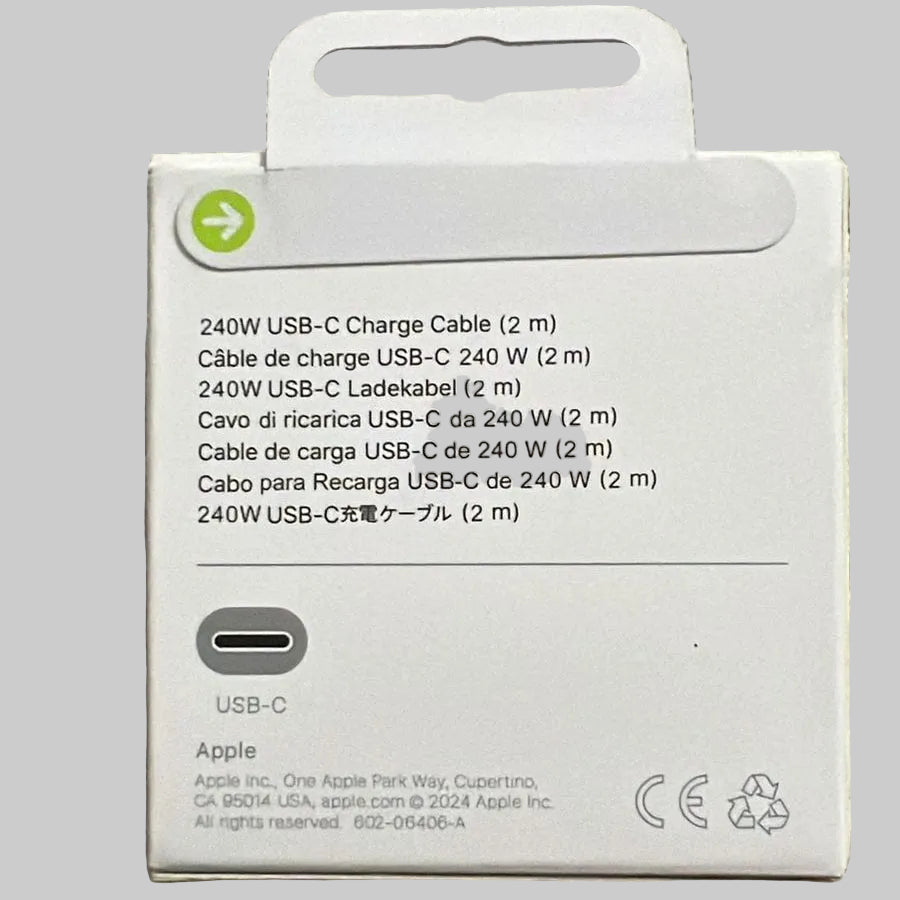 Apple 240W Official Type-C to Type-C Fast Charging Cable (2 Meter)